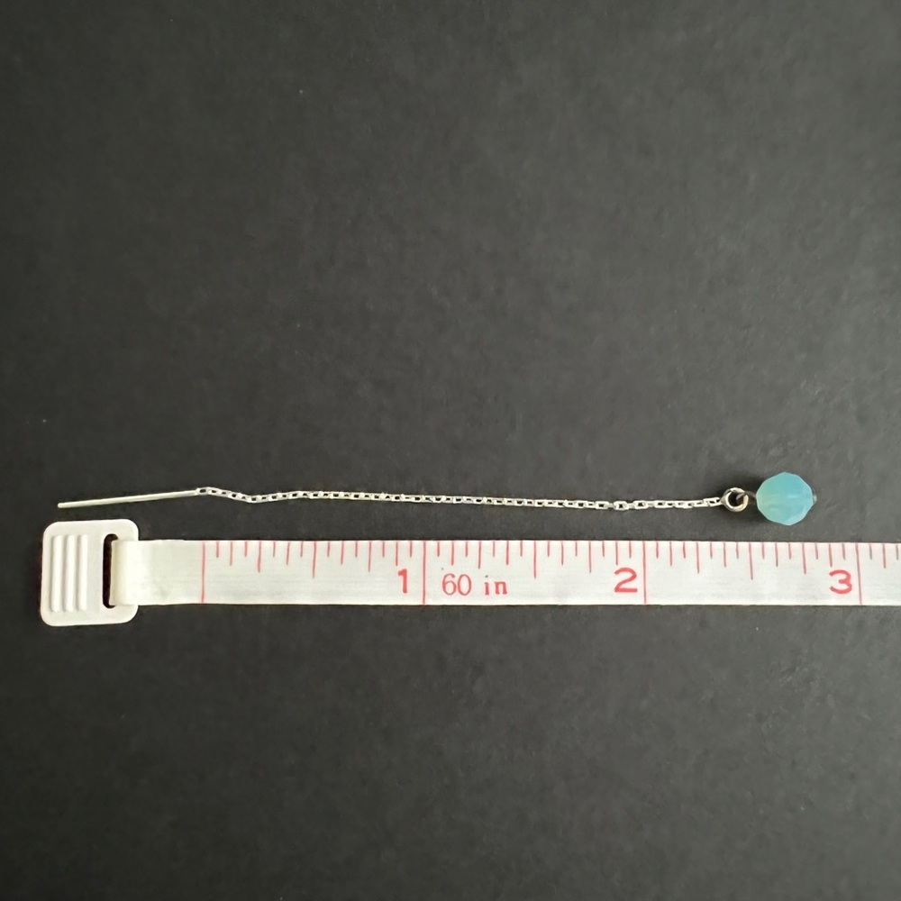 Silver Threader Earrings. - image 3